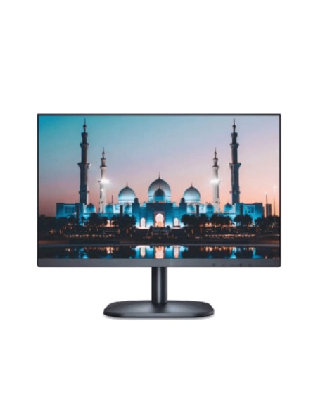 MONITOR LED DE 24"". RESOLUCION FULL HD 1080P. ENTRADAS: 1 HDMI, 1 VGA. SALIDA PARA AURICULAR. INCLUYE PEANA, CABLE HDMI Y CABLE