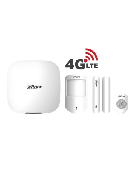 KIT DE ALARMA 4G LTE COMPUESTO POR:. 1X PANEL DE CONTROL 4G LTE DE 150 DISPOSITIVOS VIA RADIO, CERTIFICADO DE GRADO 2. 1X PULSAD