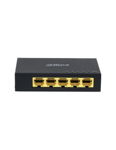 SWITCH NO GESTIONABLE (L2) DE 5 PUERTOS GIGABIT. PLUG&PLAY: NO REQUIERE CONFIGURACION. FUNCIONAMIENTO 24/7. MONTAJE DE ESCRITORI