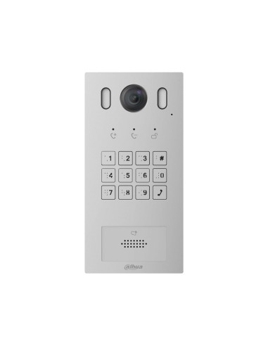 VIDEOPORTERO IP VILLA. TECLADO MECÁNICO CON BRAILLE. CÁMARA DE 2MP CON LUZ BLANCA. AUDIO BIDIRECCIONAL CON MICRÓFONO Y ALTAVOZ I