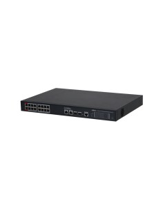 SWITCH POE GESTIONABLE L2. 16 POE GIGABIT + 2 RJ45 GIGABIT + 2 SFP GIGABIT. CAPACIDAD DE DIRECCIONES MAC DE 8K. LOS PUERTOS POE