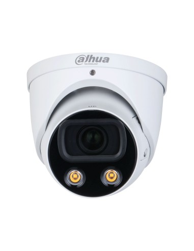 DOMO IP FULL COLOR. 8MP@25/30IPS, SMART H.265+/H.265. COLOR 24H, 0,0005 LUX, SMART LIGHT 50M. ÓPTICA DE 2,8 MM. WDR 140DB, 3D-NR