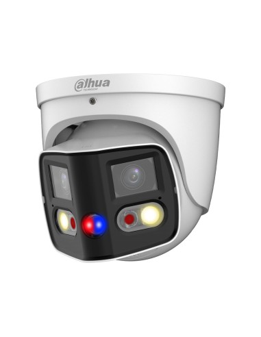 DOMO IP WIZMIND DUAL. DOBLE CMOS DE 4MP. 8MP@20IPS, AI H.265+, SMART H.265+. ICR, 0,005/0,0005 LUX, SMART LIGHT 25M. ÓPTICA FIJA