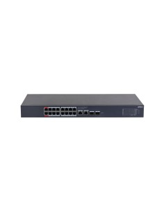 SWITCH GESTIONABLE LAYER2 EN LA NUBE. 16 PUERTOS POE GIGABIT. 2 PUERTOS RJ45 UPLINK GIGABIT. 2 PUERTOS SFP UPLINK GIGABIT. DIREC