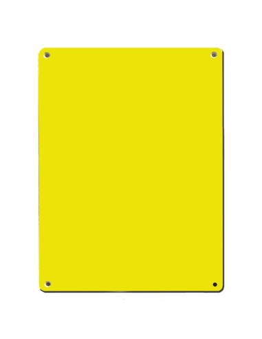 PLACA EXTERIOR DE PLÁSTICO PERSONALIZADA. COLOR AMARILLO    BY DEMES DEM-280