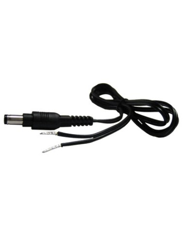 CABLE DE 1 METRO CON CONECTOR PARA LA CONEXIÓN DE CÁMARAS A 12V/DC, COMPATIBLE CON LA MAYORÍA DE CÁMARAS COMERCIALIZADAS POR BY