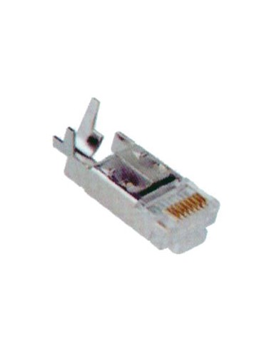 CONECTORES RJ45/8 CAT5E APANTALLADOS PARA CRIMPAR CON CLIP PARA MALLA. AIRSPACE SAM-778