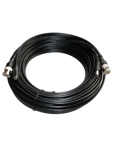 CABLE COAXIAL ALARGADOR PARA SEÑALES DE VÍDEO Y ALIMENTACIÓN. 10 METROS. DEMES OEM DEM-1048