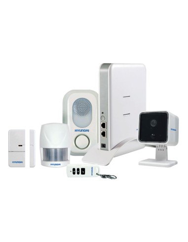 KIT SMART4HOME FORMADO POR ESTACIÓN DE CONTROL IP (NO SE VENDE POR SEPARADO), CÁMARA IP 720P HYU-74, SIRENA DE VOZ DE INTERIOR H