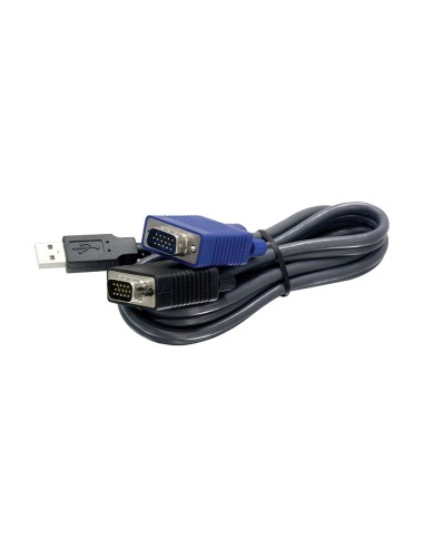 CABLE KVM USB/VGA DE 1,8 METROS. CONECTE ORDENADORES EQUIPADOS CON PUERTOS VGA Y USB AL SWITCH SAM-2921. AIRSPACE SAM-3507