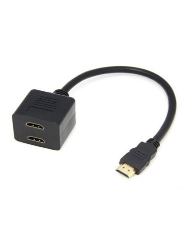 SPLITTER DE 1 ENTRADA HDMI MACHO A 2 SALIDAS HDMI HEMBRA. AIRSPACE SAM-3894