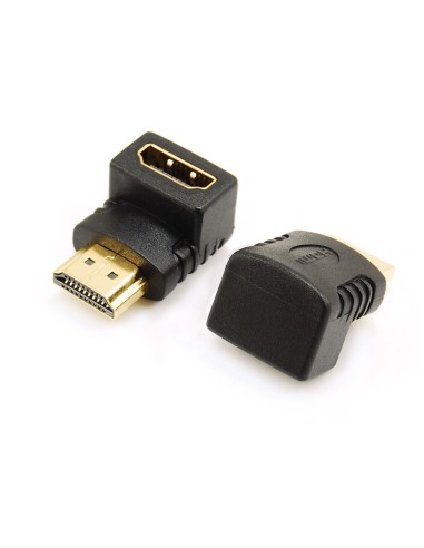 CONECTOR EN ÁNGULO DE 90° HDMI HEMBRA A HDMI MACHO AIRSPACE SAM-3896