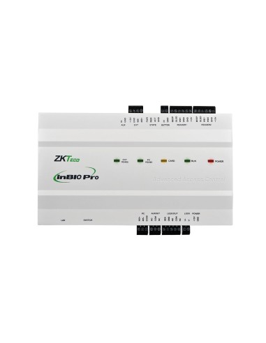 PANEL IP BIOMÉTRICO INBIO-160 PRO PARA CONTROL DE ACCESOS DE 1 PUERTA Y 4 LECTORES. ZKTECO GL-INBIO-PRO160