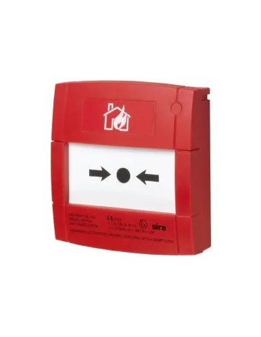 PULSADOR DE ALARMA REARMABLE DE COLOR ROJO PARA SISTEMAS CONVENCIONALES. NOTIFIER BY HONEYWELL M1A-R470SF-STCK-01