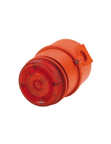 IS-MC1 COMBINACIÓN DE LUZ DE FLASH LED Y ALARMA ACÚSTICA DE 100 DB, ATEX, 24VDC, LED ROJO, CERTIFICADO PARA SU USO EN ÁREAS A PR