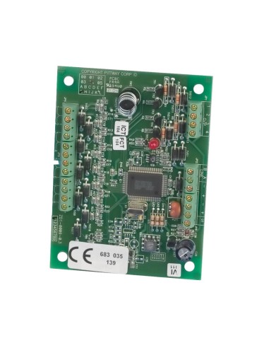 MÓDULO EXPANSOR MULTIPLEXADO HONEYWELL RIO PARA SISTEMAS GALAXY. 8 ZONAS. 4 SALIDAS LÓGICAS PROGRAMABLES CON CAPACIDAD DE HASTA