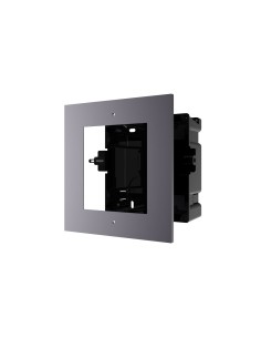 PANEL FRONTAL Y CAJA DE REGISTRO ENCASTRADA - HASTA 1 MÓDULO - ESPECÍFICA PARA VIDEOPORTEROS HIKVISION - COMPATIBLE CON MÓDULOS