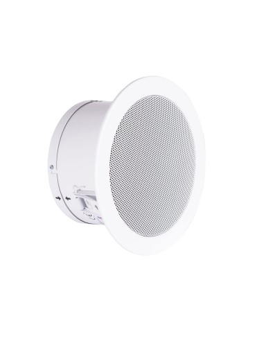 ALTAVOZ METÁLICO DE TECHO NOTIFIER PARA MONTAJE EMPOTRADO. POTENCIA DE 6W PARA LÍNEAS DE 100V CON TRANSFORMADOR DE POTENCIA VARI