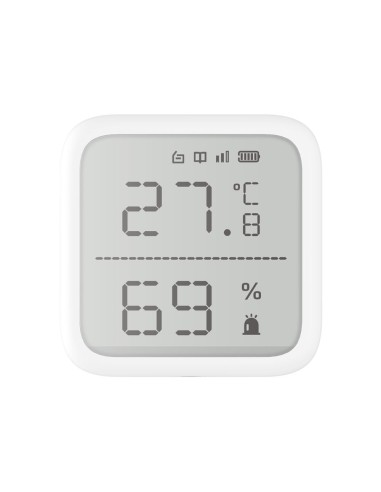 DETECTOR DE TEMPERATURA Y HUMEDAD VÍA RADIO DE LA SERIE AX PRO. PANTALLA DE 2,7". DISEÑO MODULAR PARA APLICACIONES DE USO MÚLTIP