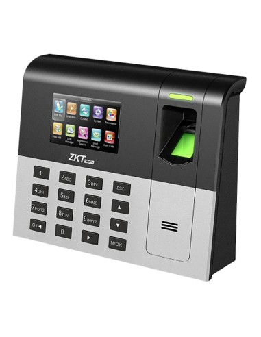 CONTROL DE PRESENCIA. HUELLAS, TARJETA EM RFID Y TECLADO. 3.000 GRABACIONES / 100.000 REGISTROS. TCP/IP, RS232, RS485 Y USB. GES