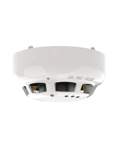 MULTISENSOR DIRECCIONABLE CON DETECCIÓN DE CO. DISEÑO DE BAJO PERFIL. SENSOR DE CALOR, ÓPTICO Y DE CO. INSTALACIÓN DE ALARMA DE