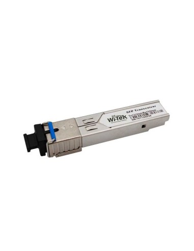 MÓDULO SFP WI-TEK DE FIBRA SIMPLE DE 1,25 GBPS. DISTANCIA DE HASTA 20KM. CONECTOR LC. COMPATIBLE CON SFP MSA. MONITORIZACIÓN DE