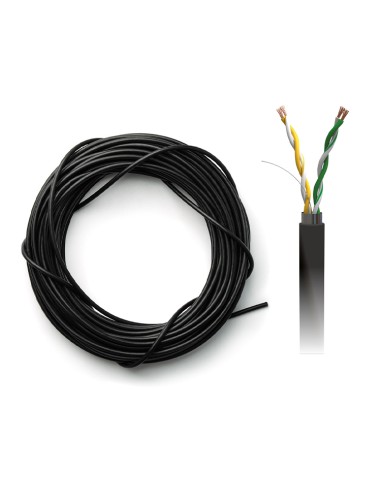 CABLE BB2 CON 2 PARES TRENZADOS. COBRE CON UNA CALIDAD SUPERIOR AL 99%. NÚCLEO DE COBRE MULTI FILAR CON UNA SECCIÓN TOTAL AWG24.