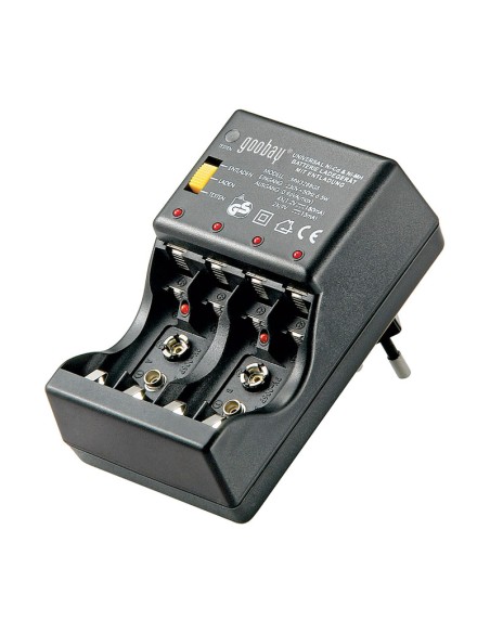 CARGADOR DE BATERIAS AA/AAA/9V NI-CD/NI-
