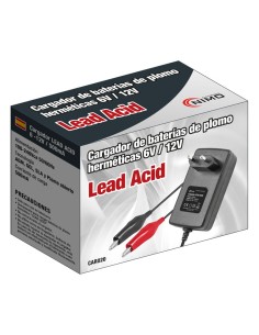 CARGADOR BATERÍAS DE PLOMO 6V Y 12V/0,5A