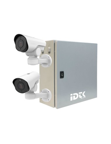 SISTEMA PROFESIONAL IDTK BOX DE EXTERIOR MECANIZADO. EL KIT INCLUYE DOS CÁMARAS PLATE-PTZ12X DE RECONOCIMIENTO DE MATRÍCULAS Y A