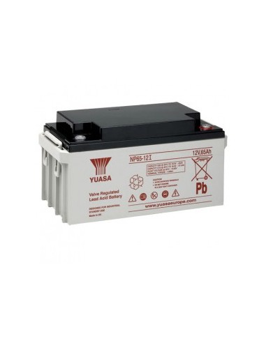 BATERÍA DE 12V, 65AH. CONEXIÓN POR TORNILLO M6 YUASA DEM-928