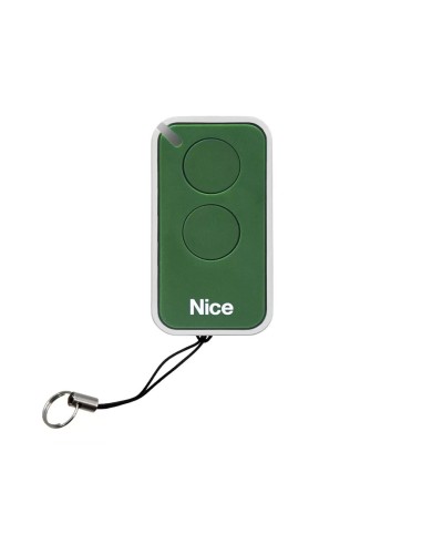 MANDO A DISTANCIA NICE INTI2G. 2 BOTONES. FRECUENCIA DE 433,92 MHZ. INCLUYE PILA CR2032. COLOR VERDE. NICE INTI2G