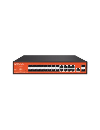 SWITCH GESTIONABLE L2 DE AGREGACIÓN DE FIBRA. 8 PUERTOS GIGABIT Y 18 RANURAS SFP GIGABIT. SOPORTA GESTIÓN EN LA NUBE. SOPORTA IG