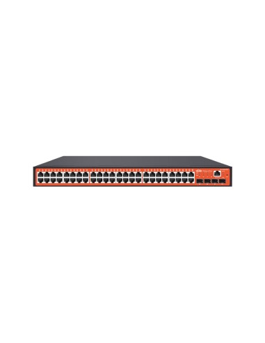 SWITCH POE+ GESTIONABLE L2+. 48 PUERTOS POE (802.3AF/AT) GIGABIT. 4 RANURAS SFP+ DE 10 GIGABIT. ENTREGA POE TOTAL DE 565W. SOPOR