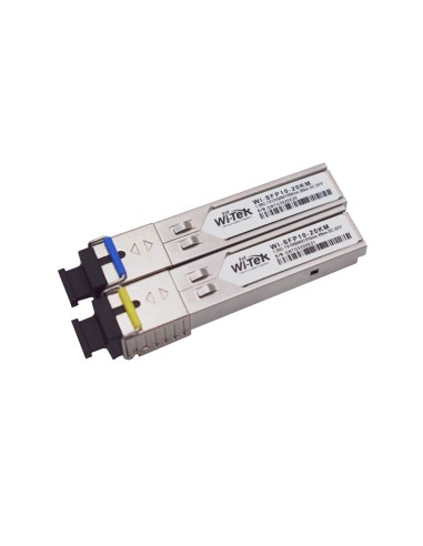 TRANSCEPTOR SC SFP MONOMODO. COMPATIBLE CON PUERTOS SFP DE 1000 MBPS. CONECTOR SIMPLEX SC. DISTANCIA DE HASTA 20 KM. LONGITUD DE