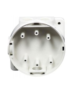 MARINE DETECTORS REAR MOUNTING BOX - HOCHIKI CDX AND ESP - AESTHETIC SOLUTION FOR SURFACE MOUNTING -  CABLE ENTRY HOLES