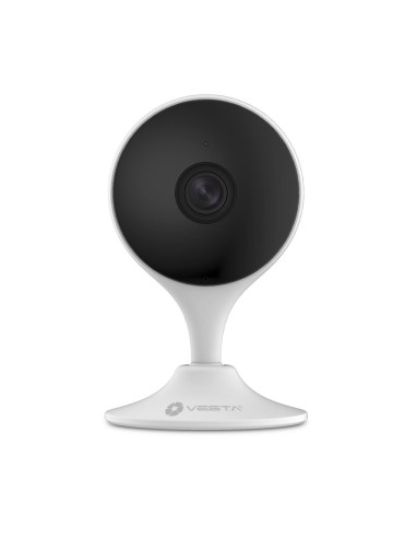 CÁMARA COMPACTA WIFI IP VESTA DE 2MP CON ILUMINACIÓN INFRARROJA 10M PARA INTERIOR. FORMATO H.265 Y H.264. CMOS 1/2,7" DE 2MP. RE