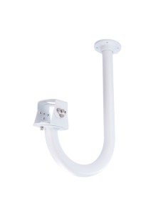 SOPORTE DE PARED - PARA DOMOS MOTORIZADAS - APTO PARA USO EN EXTERIOR Y INTERIOR - COLOR BLANCO - PASADOR DE CABLES - 539 MM (AL