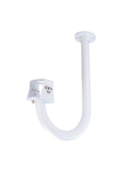 SOPORTE DE PARED - PARA DOMOS MOTORIZADAS - APTO PARA USO EN EXTERIOR Y INTERIOR - COLOR BLANCO - PASADOR DE CABLES - 539 MM (AL