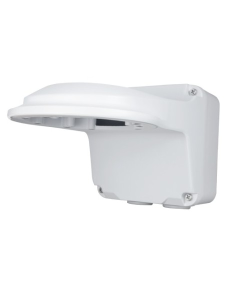 SOPORTE DE PARED - CAJA DE CONEXIONES - APTO PARA USO EN EXTERIOR - COLOR BLANCO | 125 MM (AL) X 125 (AN) X 233 (FO) - COMPATIBL
