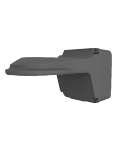 SOPORTE DE PARED - PARA CÁMARAS DOMO - CAJA DE CONEXIONES - APTO PARA USO EN EXTERIOR - PASADOR DE CABLES - COLOR NEGRO| 126.7(A