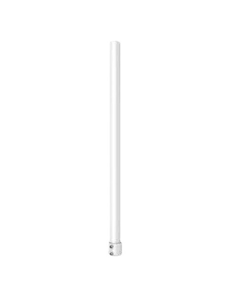 SOPORTE DE TECHO - PARA CÁMARAS DOMO - ALTURA 520 MM | 32 (Ø) MM - APTO PARA USO EN EXTERIOR - COLOR BLANCO - FABRICADO EN ALUMI