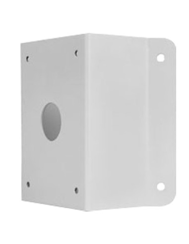 SOPORTE DE ESQUINA - PARA CÁMARAS UNIVIEW - APTO PARA USO EN EXTERIOR - COLOR BLANCO - PASADOR DE CABLES - 215 MM (AL) X 210 (AN