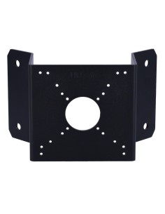SOPORTE DE ESQUINA - PARA CÁMARAS BULLET Y DOMO - APTO PARA USO EN EXTERIOR - COLOR NEGRO - PASADOR DE CABLES - 116 MM (AL) X 12