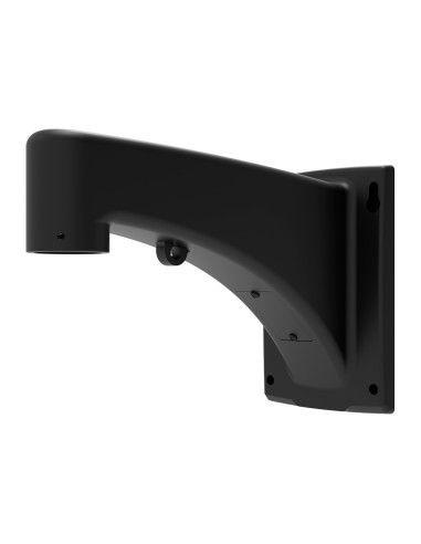 SOPORTE DE PARED - PARA DOMOS MOTORIZADOS - APTO PARA USO EN EXTERIOR - COLOR NEGRO - PASADOR DE CABLES