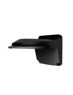 SOPORTE DE PARED - PARA CÁMARAS DOMO - APTO PARA USO EN EXTERIOR - COLOR NEGRO - PASADOR DE CABLES - 126 MM (AL) X 126 (AN) X 23