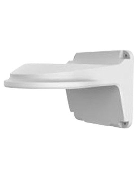 SOPORTE DE PARED - PARA CÁMARAS DOMO - APTO PARA USO EN EXTERIOR - COLOR BLANCO - PASADOR DE CABLES - 126 (AL) X 126 (AN) X 183
