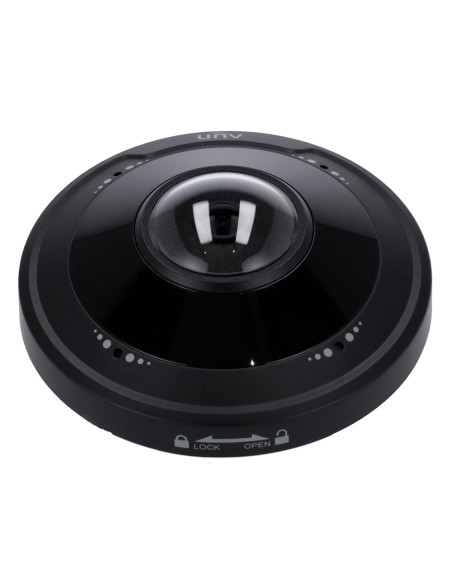 CÁMARA IP FISHEYE 5 MEGAPIXEL COLOR NEGRO - GAMA PRIME - 1/2.8&QUOT; PROGRESSIVE SCAN CMOS - LENTE 1.4 MM FISHEYE 360º | WDR - I