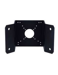SOPORTE DE ESQUINA - PARA CÁMARAS BULLET Y DOMO - APTO PARA USO EN EXTERIOR - COLOR NEGRO - PASADOR DE CABLES - 116 MM (AL) X 12 2