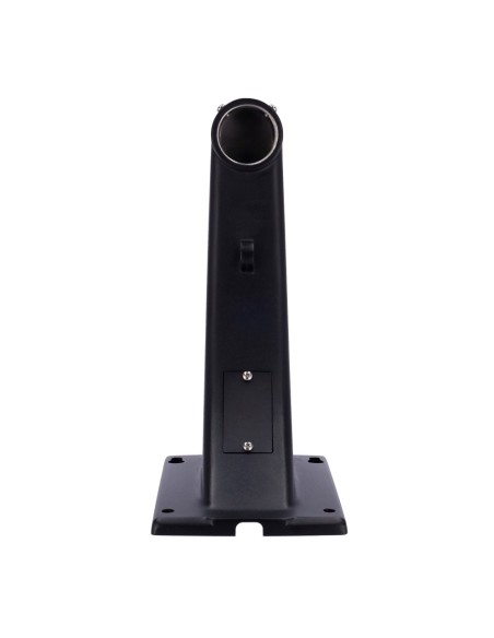 SOPORTE DE PARED - PARA DOMOS MOTORIZADOS - APTO PARA USO EN EXTERIOR - COLOR NEGRO - PASADOR DE CABLES - 216 MM (AL) X 141 (AN)